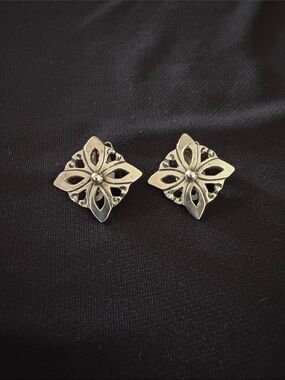 Hand made Sterling Silver Clip-on Earrings from Mexico